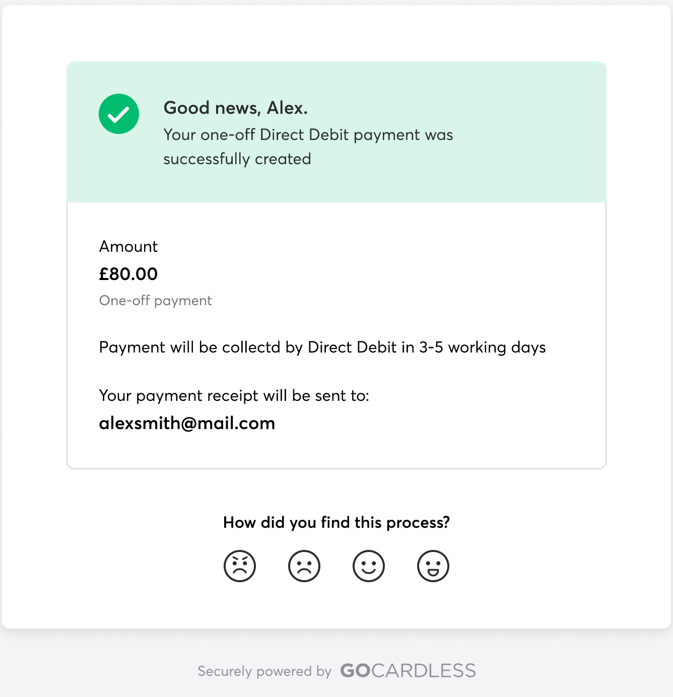 Direct Debit Setup